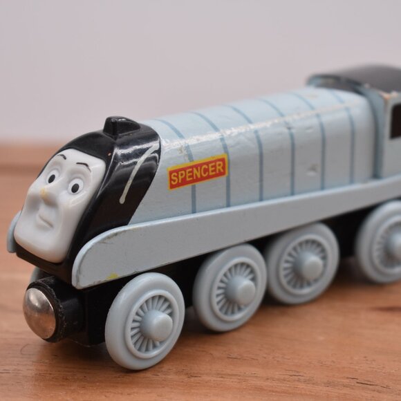 Spencer & Tender Thomas and Friends Wooden Railway Engine Trains Magnetic 2003 - Picture 3 of 9
